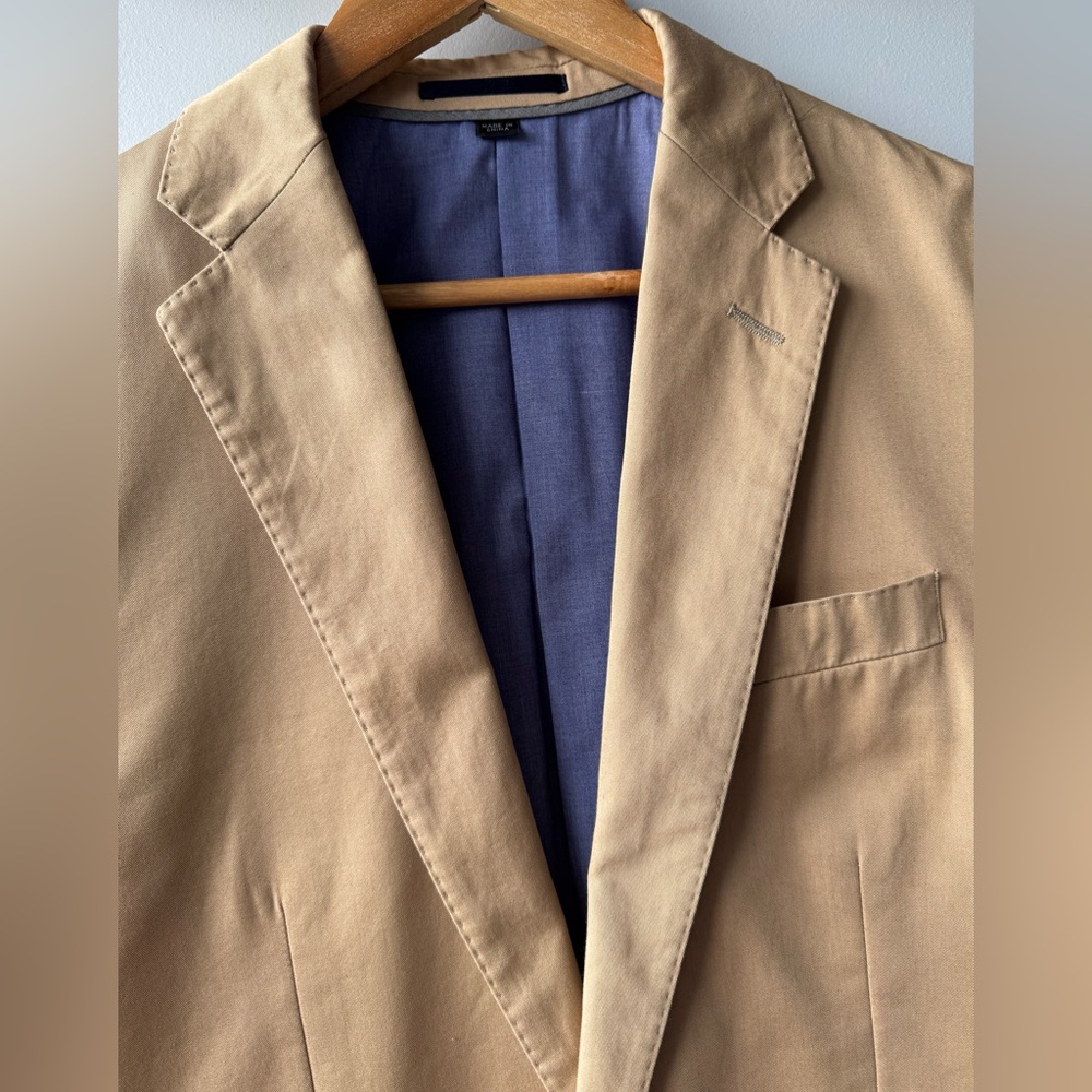 J.Crew Ludlow Slim-fit suit jacket in Italian cotton chino Size 36S - Picture 6 of 16